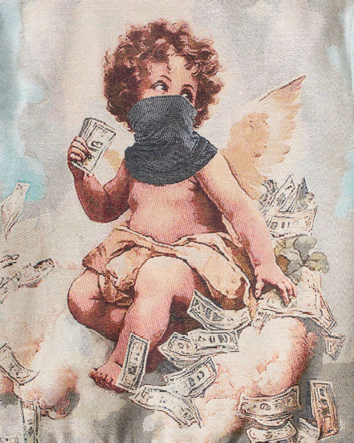 Cherub Tapestry Varsity Jacket - Khaki