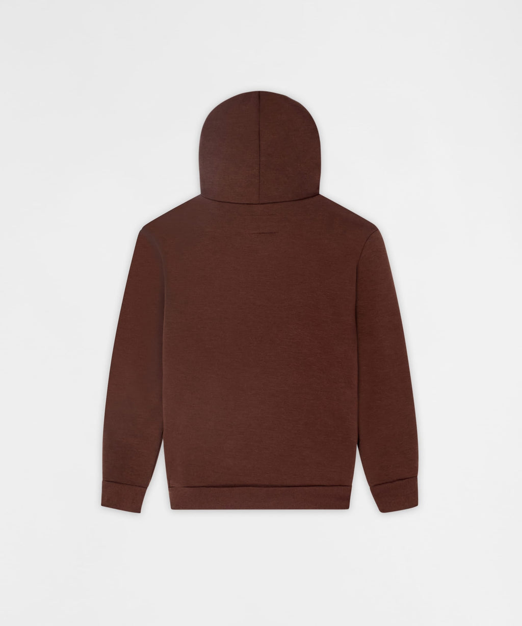 Chucky Face Graphic Long Sleeve Hoodie - Brown